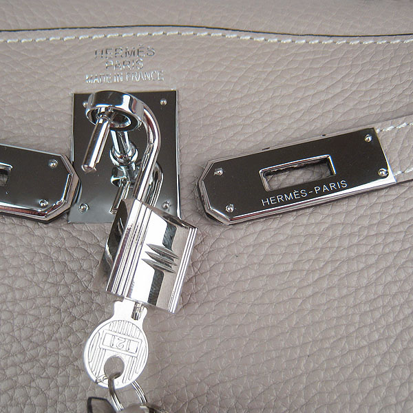 7A Replica Hermes Kelly 32cm Togo Leather Bag Grey 6108 - Click Image to Close